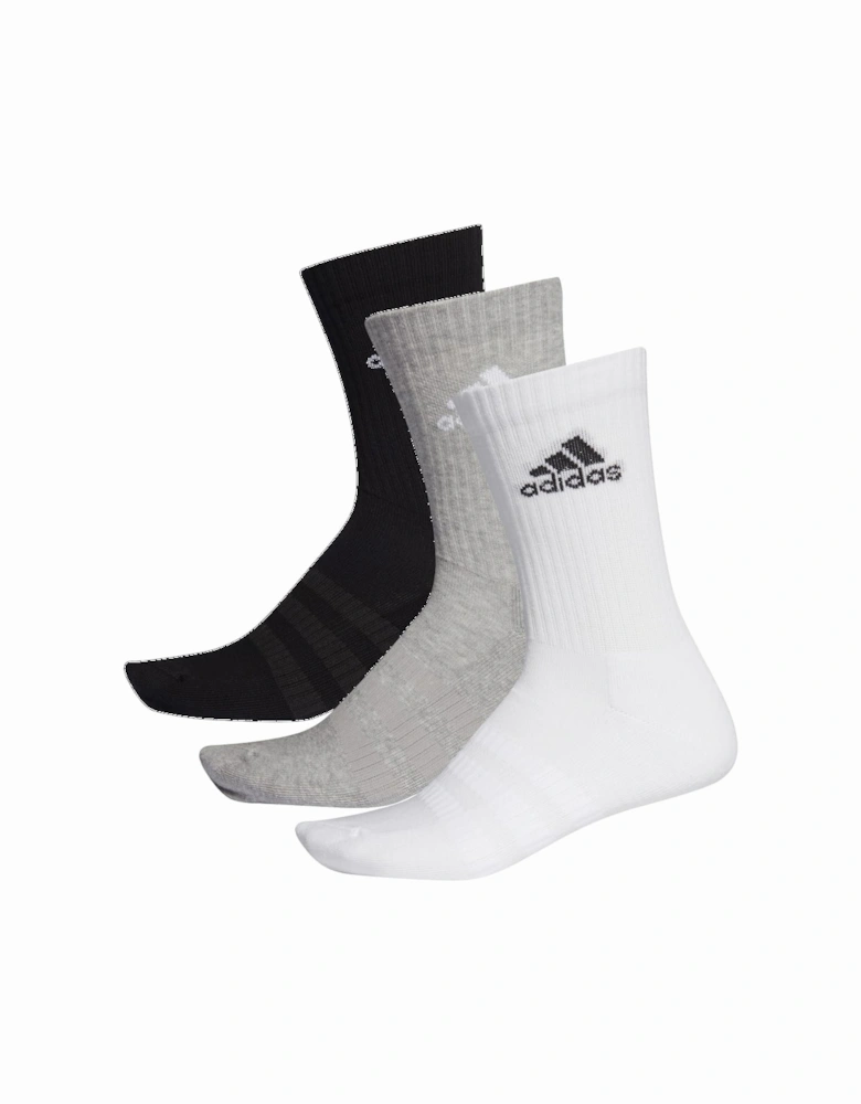 3-Pack Cushioned Crew Socks