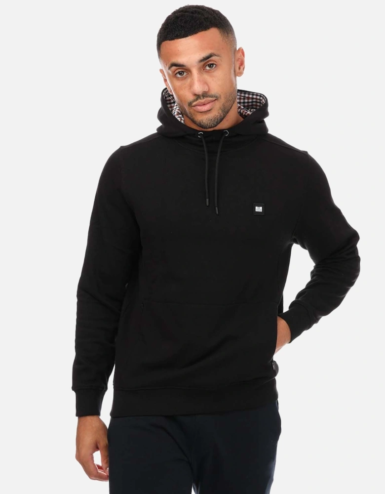 Mens Justify Check Trim Hoody