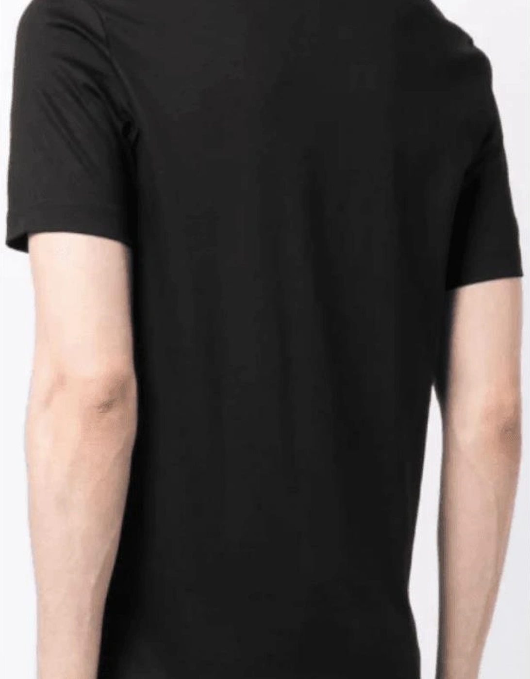 Tilburt 278 Cotton Rubberised Logo Black T-Shirt