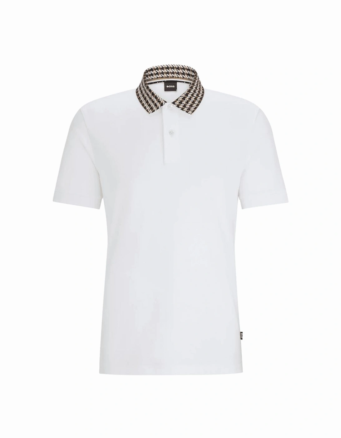 Parlay 180 Collar Design Slim Fit White Polo Shirt, 4 of 3