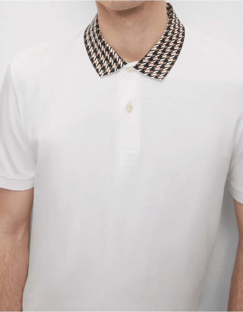 Parlay 180 Collar Design Slim Fit White Polo Shirt