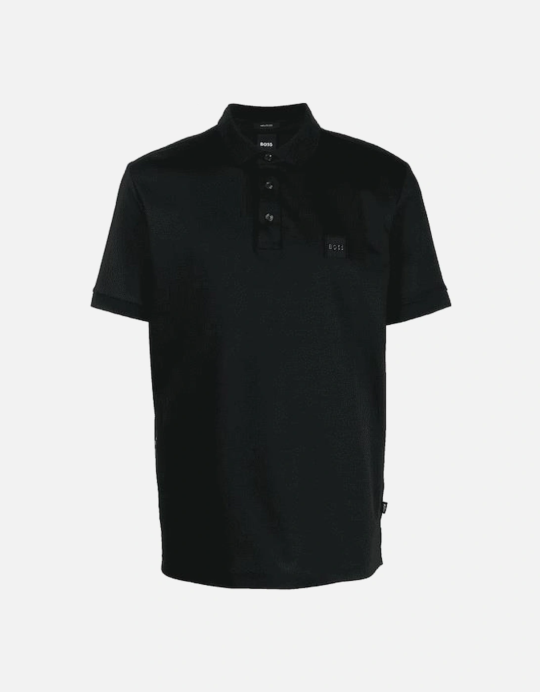 Parlay 143 Cotton Patch Logo Black Polo Shirt, 4 of 3