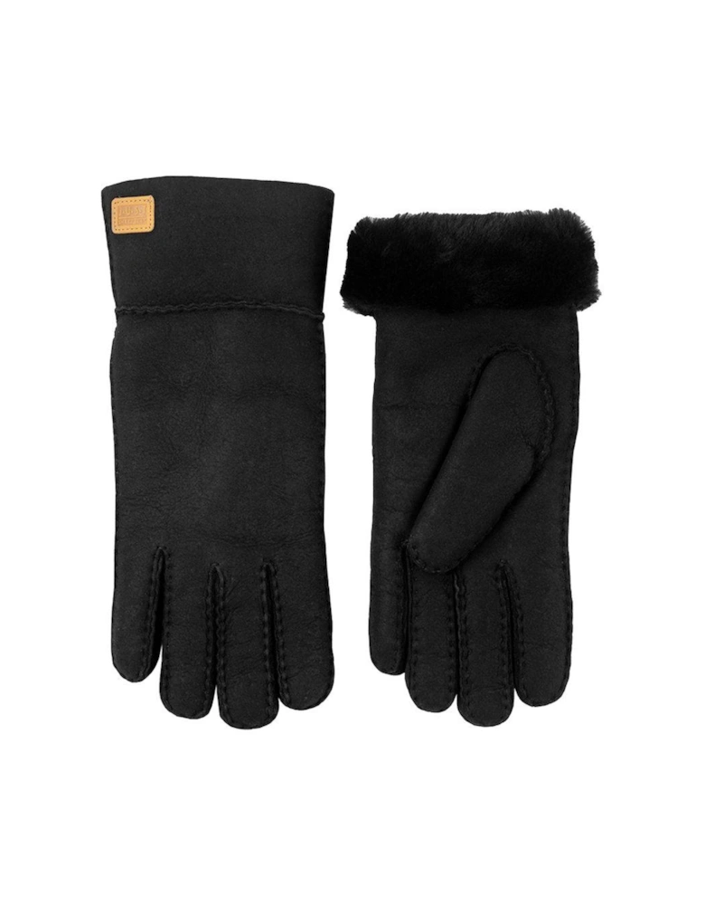 Charlotte Sheepskin Gloves - Black