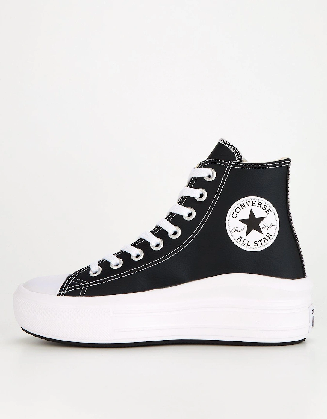 Chuck Taylor All Star Move Leather - Black, 7 of 6