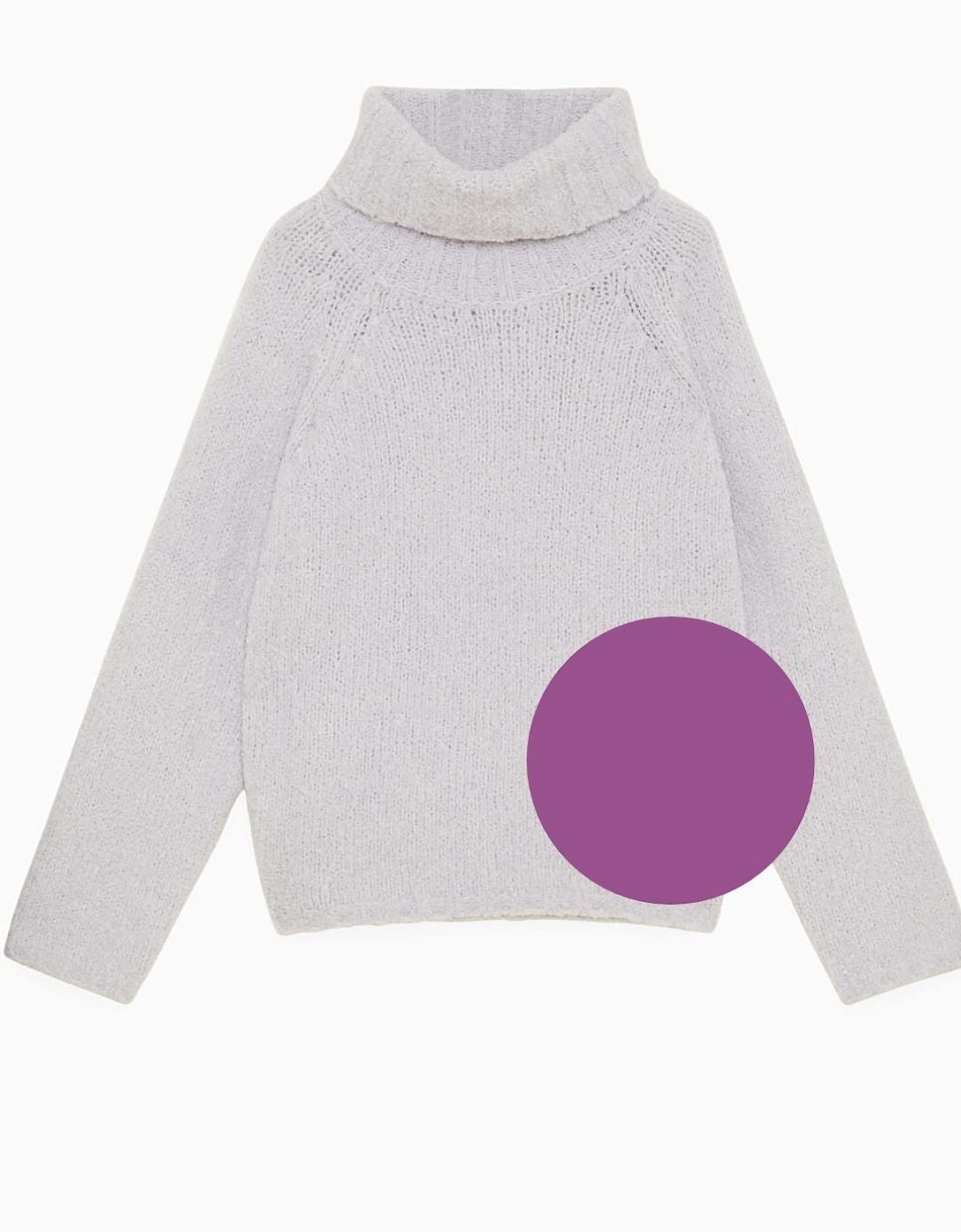 Organic purple roll neck, 2 of 1