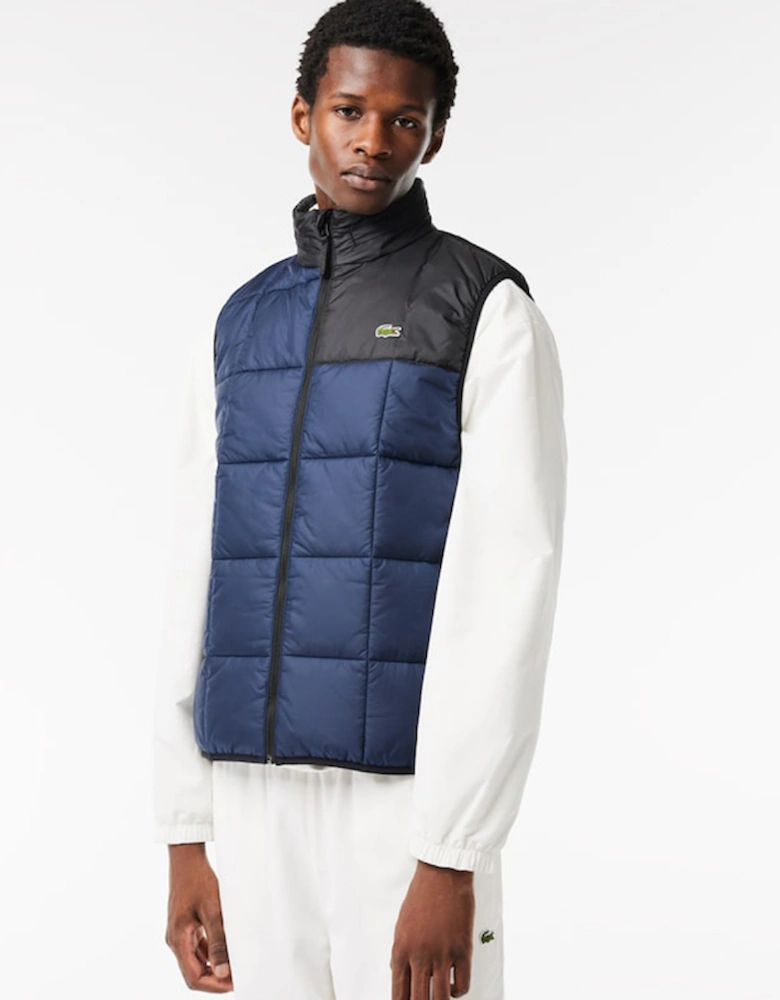 Men's Packaway Hood Quilted Vest Gilet