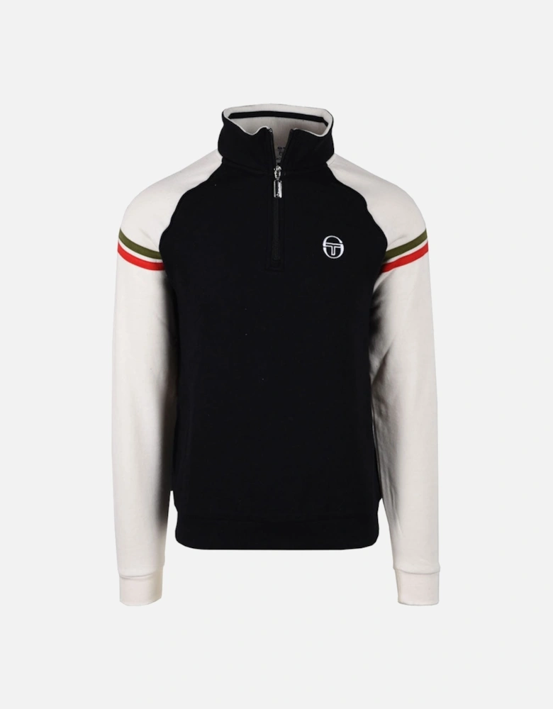 New Ascot Half Zip Jumper - Black Gardenia