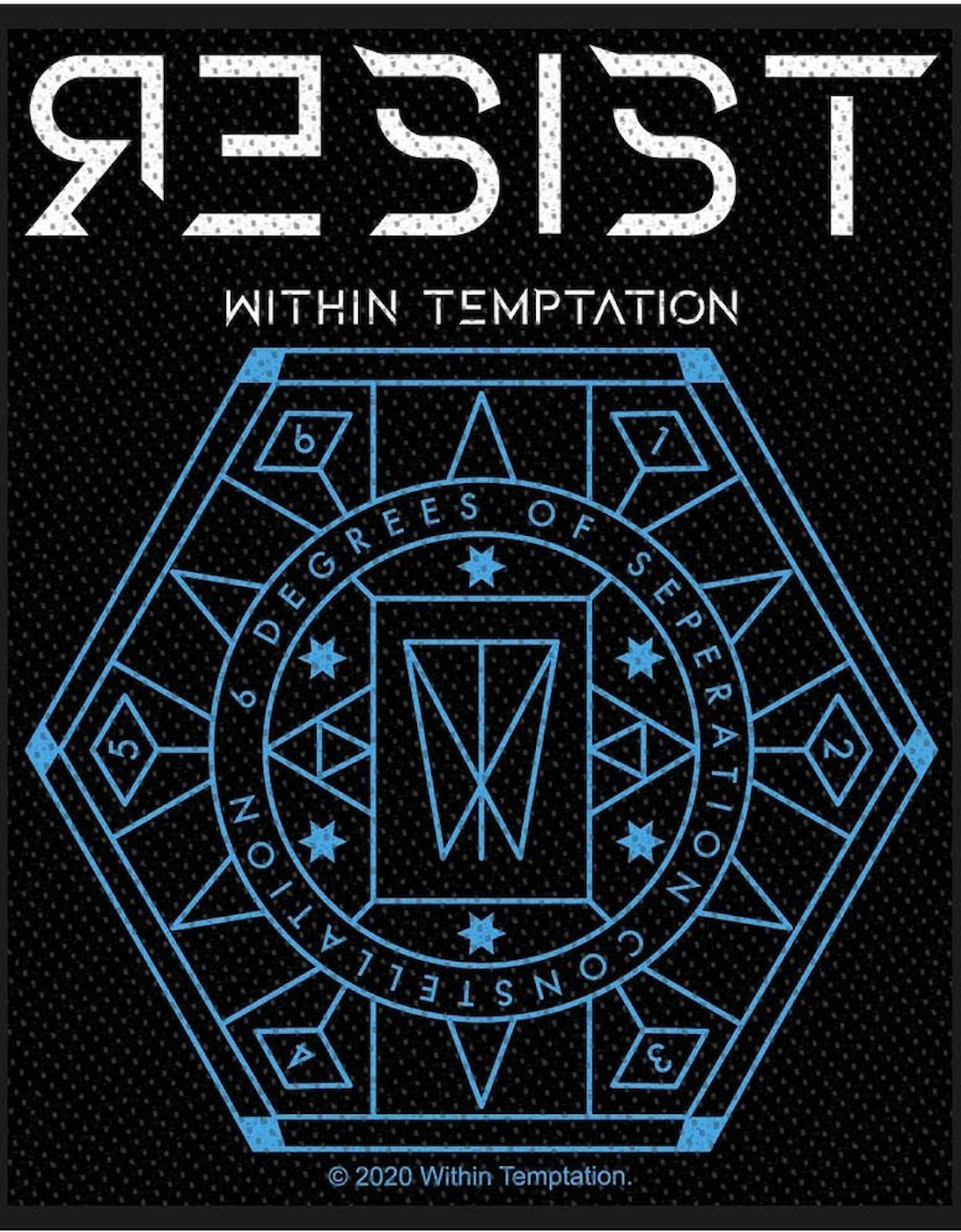 Resist Woven Hexagon Patch, 2 of 1
