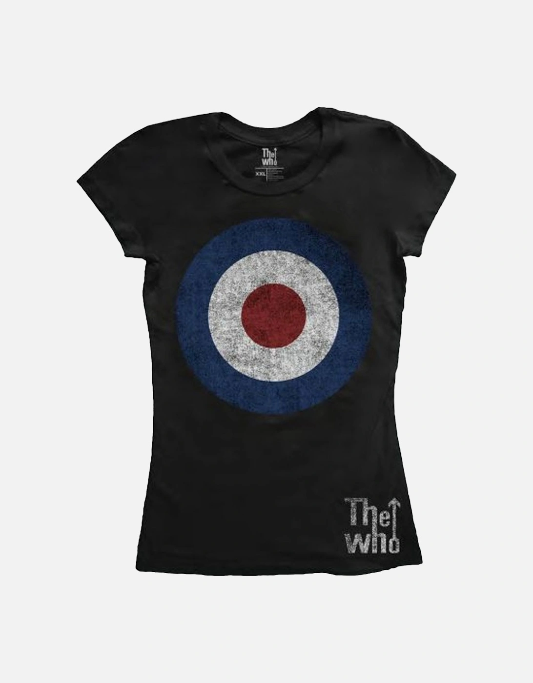 Womens/Ladies Target Distressed Cotton T-Shirt, 2 of 1
