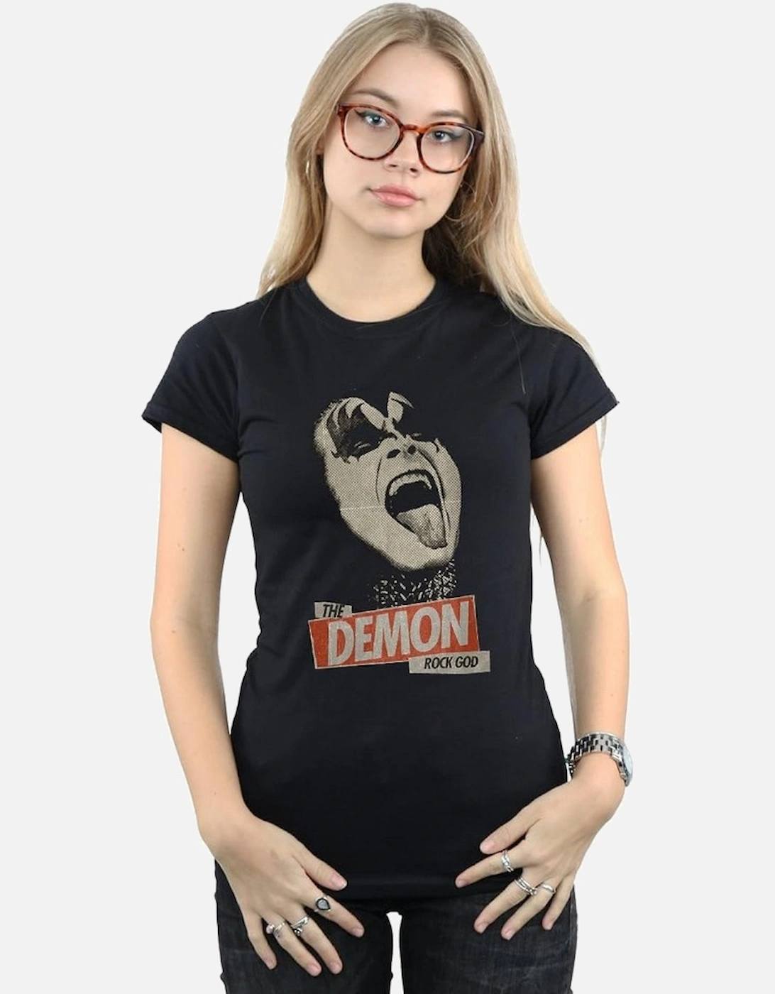 Womens/Ladies The Demon Rock Cotton T-Shirt