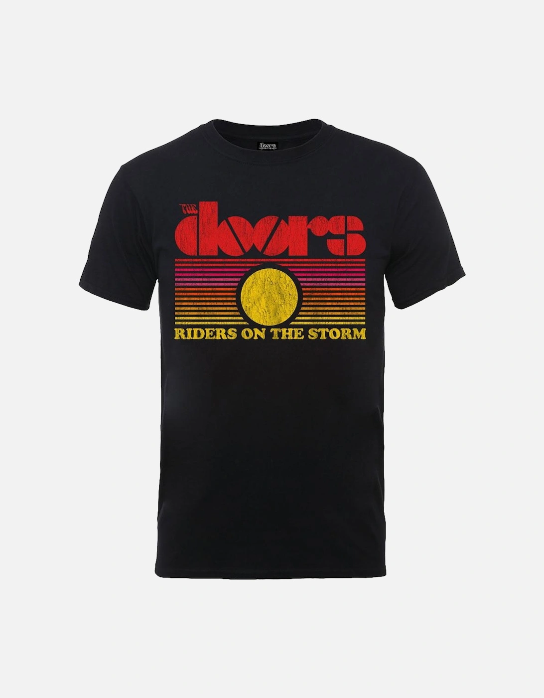 Unisex Adult Riders On The Storm Sunset Cotton T-Shirt, 2 of 1