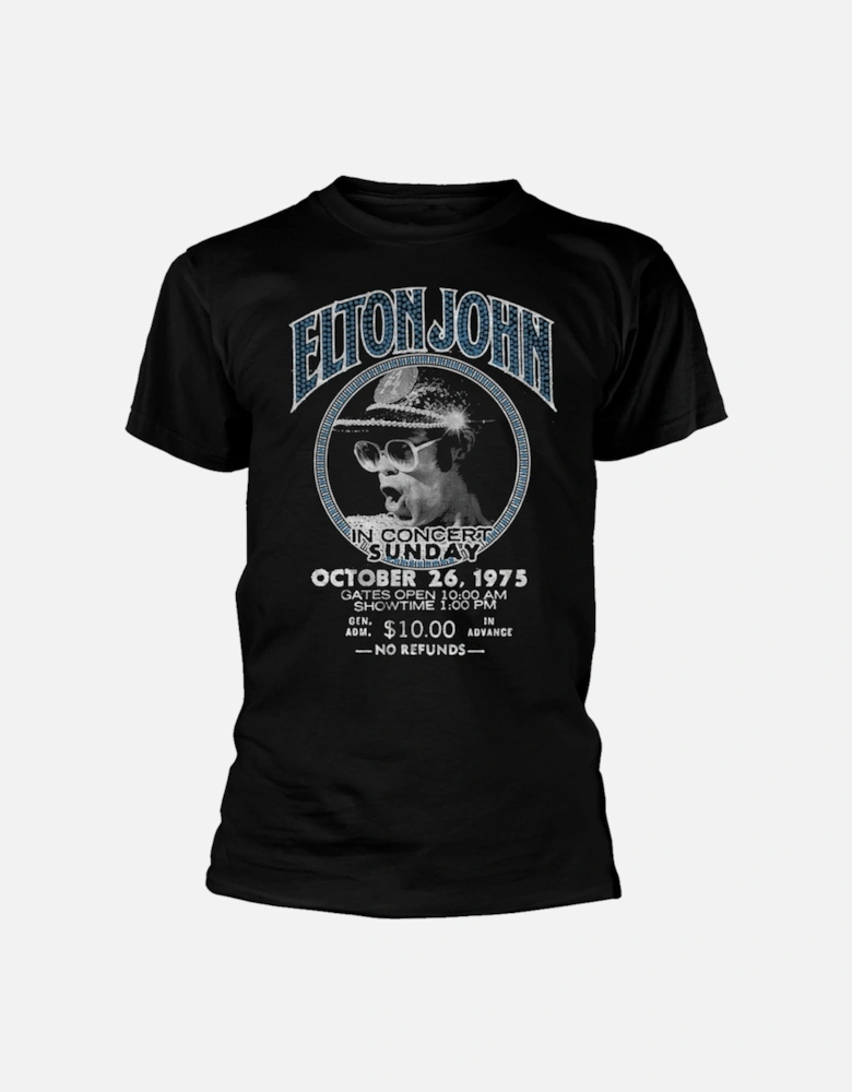 Elton John Unisex Adult Live In Concert Cotton T-Shirt
