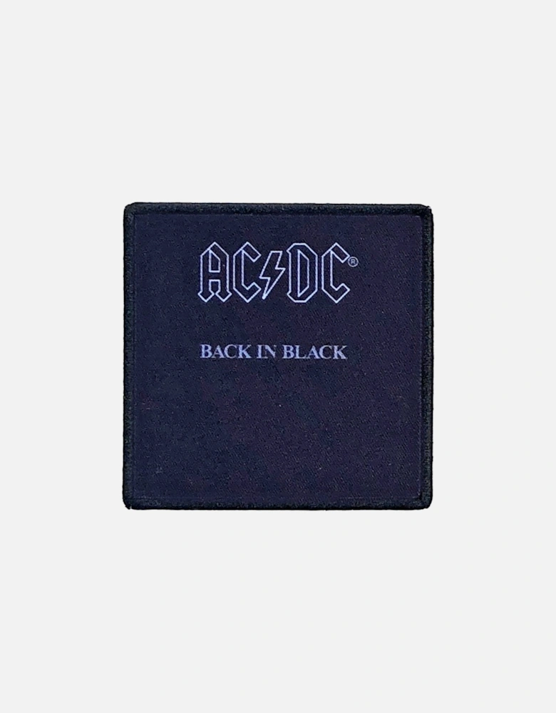 Back In Black Album Iron On Patch