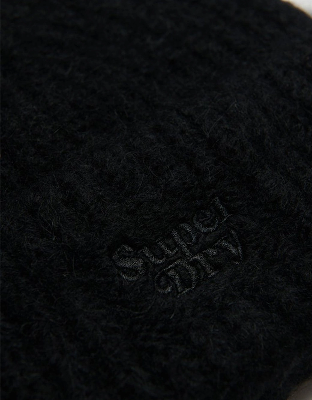 Rib Knit Beanie Black