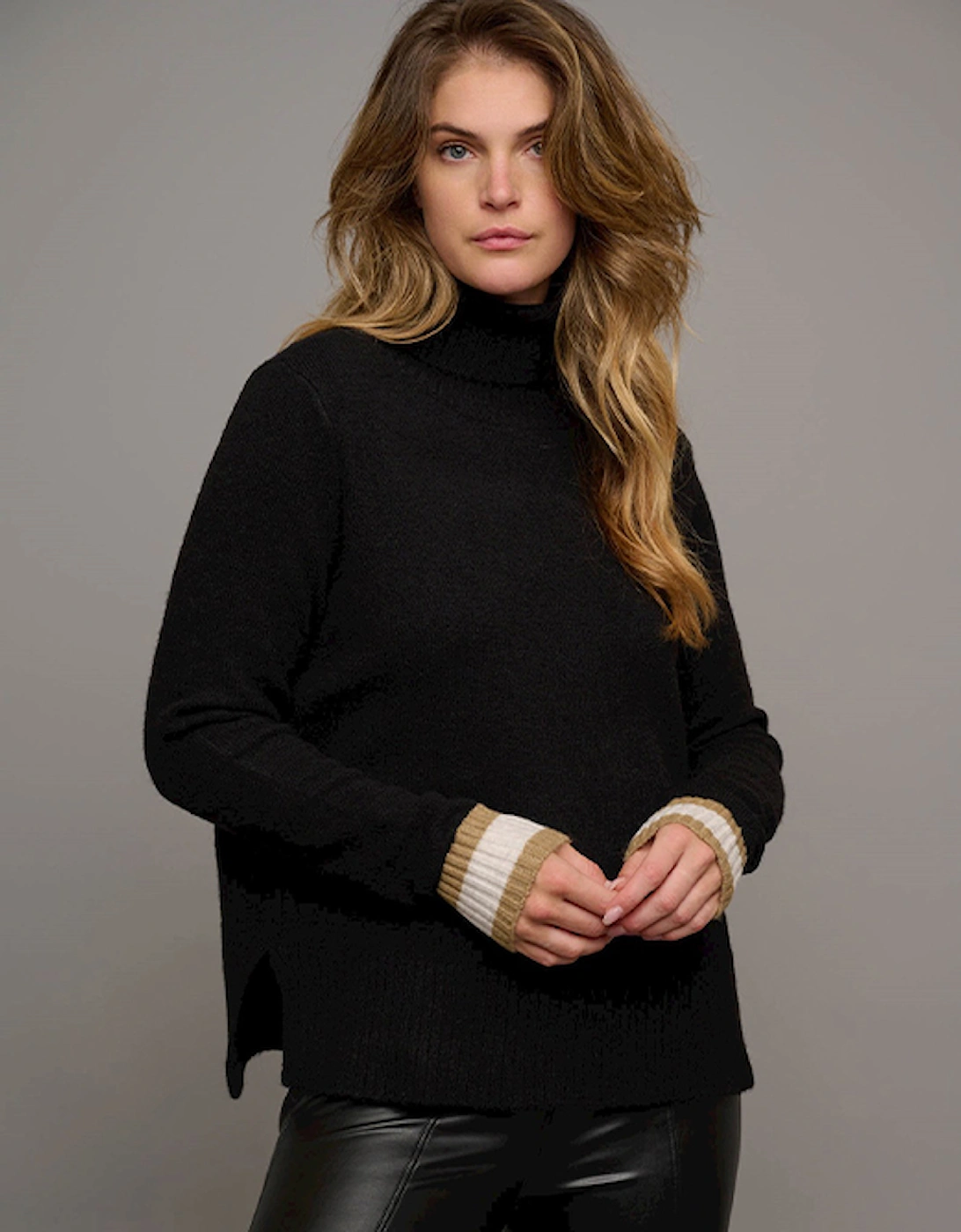 Women's Nanke Turtleneck Sweater Black, 4 of 3