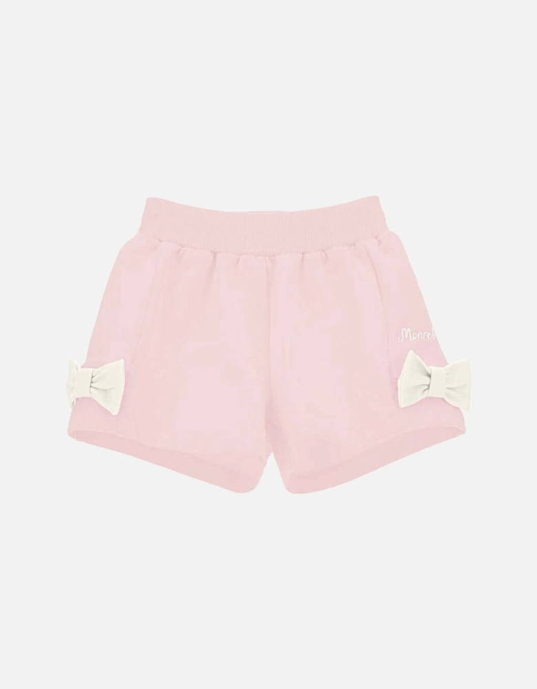 Baby Girls Pink Bow Shorts