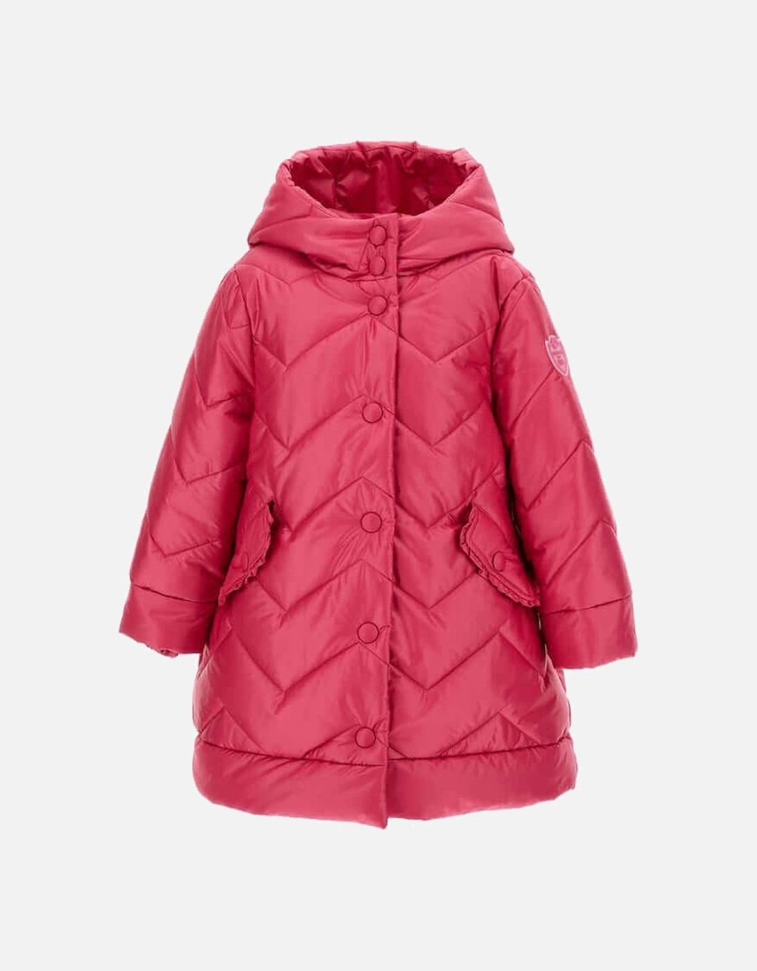 Girls Pink Quilted Jacket, 8 of 7