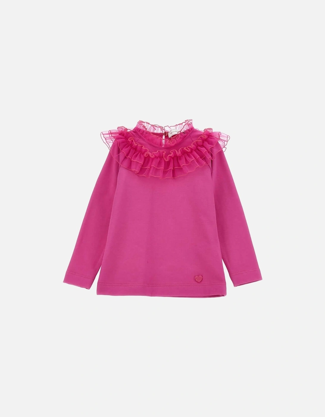 Girls Pink Tulle T-Shirt, 5 of 4