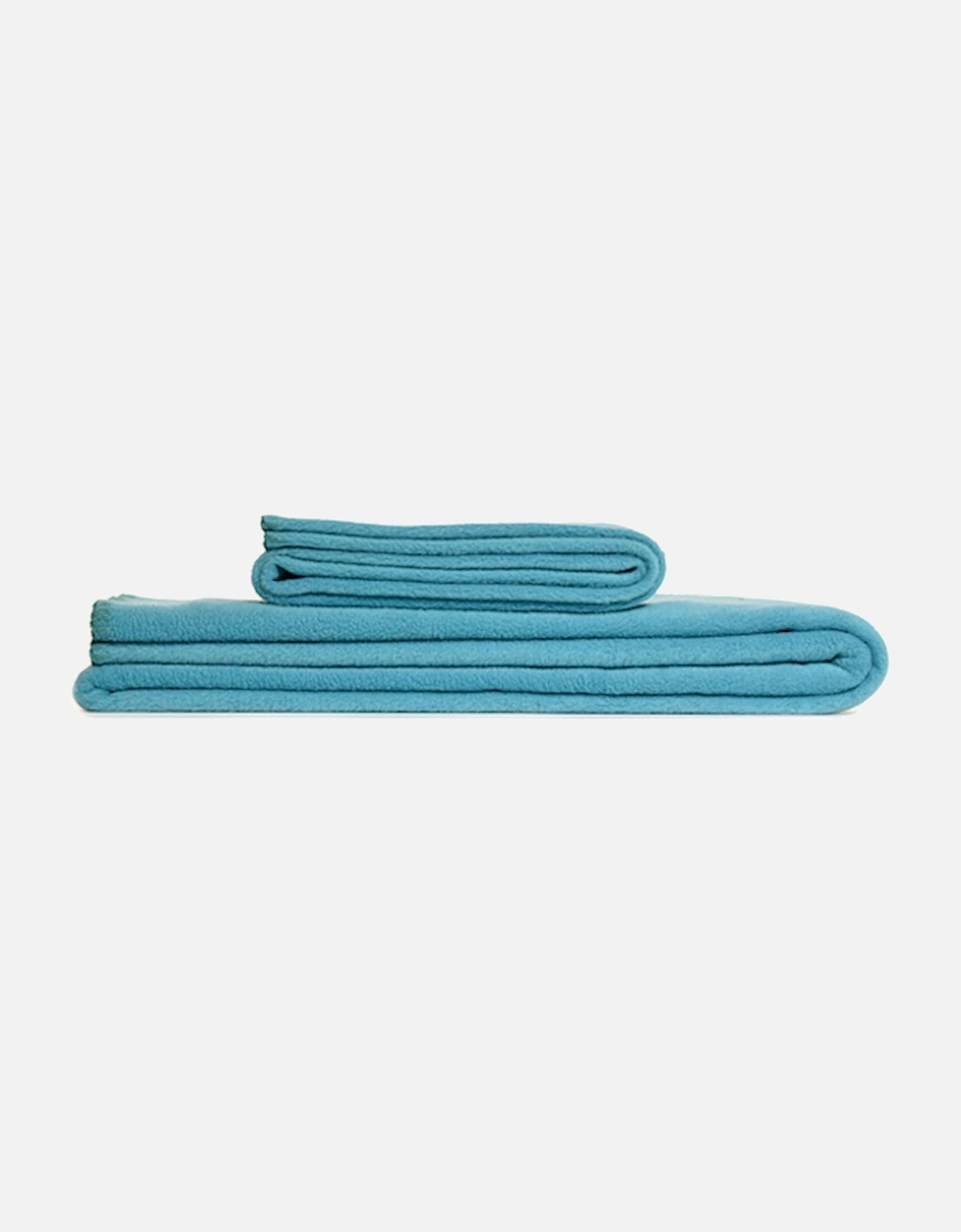 Plain Fleece Throw Turquoise -145x200cm, 2 of 1