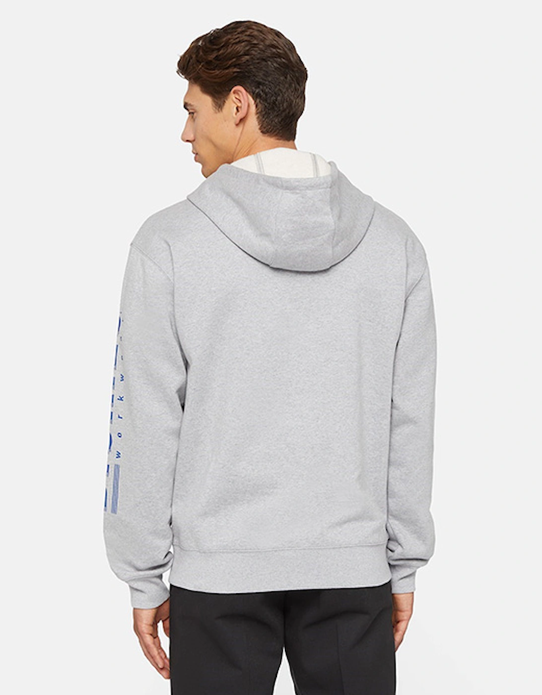 Men's Graphic Pullover Fleece Grey