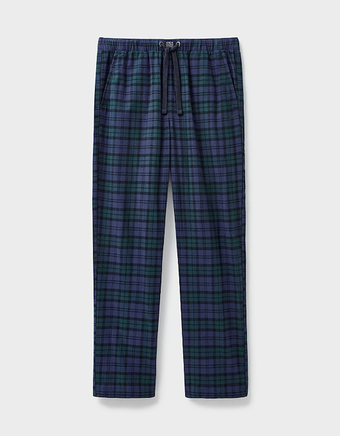 Men's Flannel Checked Lounge Trouser Navy/Green/Blue