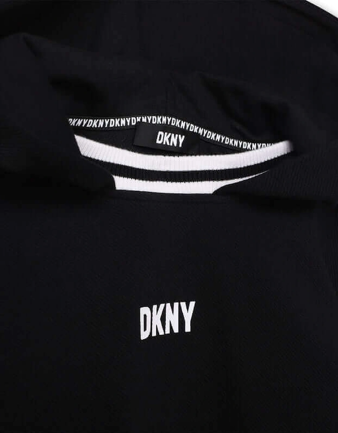 Boys Black & White Logo Hoodie