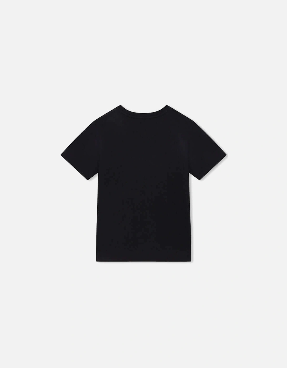 Boys Organic Black / Blue Logo T-Shirt