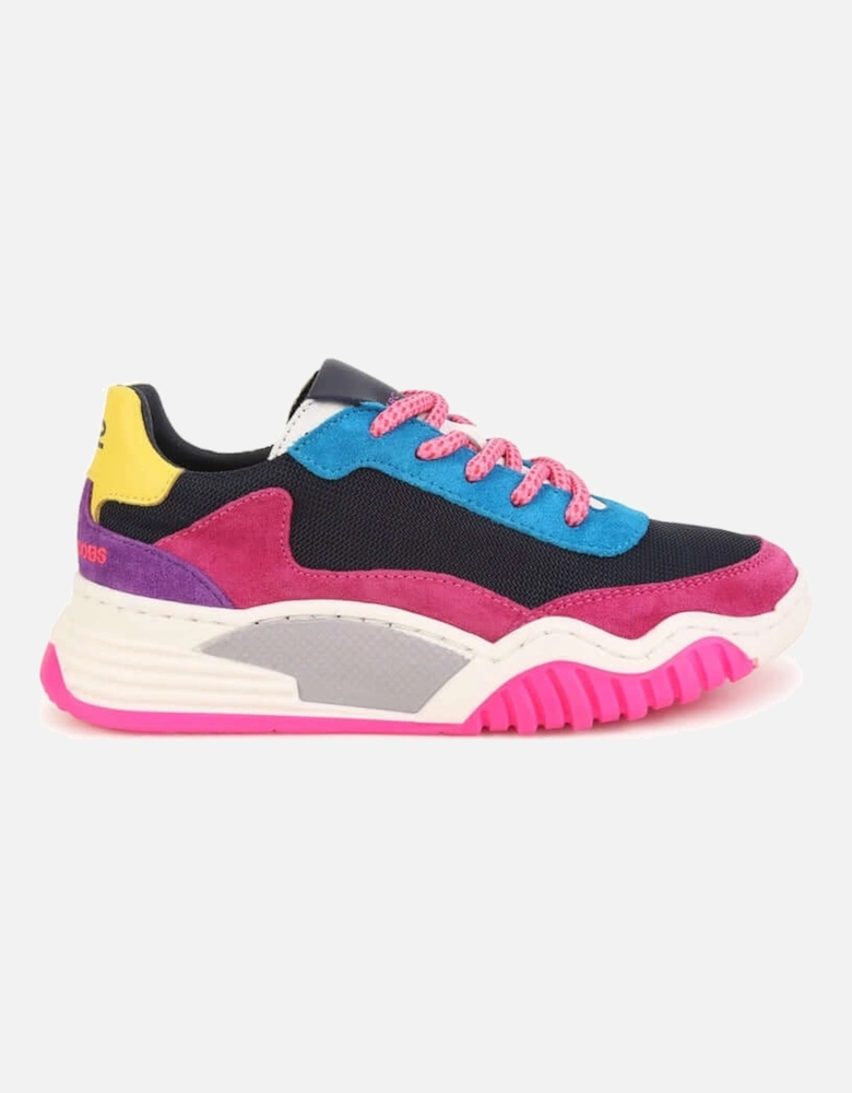 Girls Multicoloured Suede Trainers