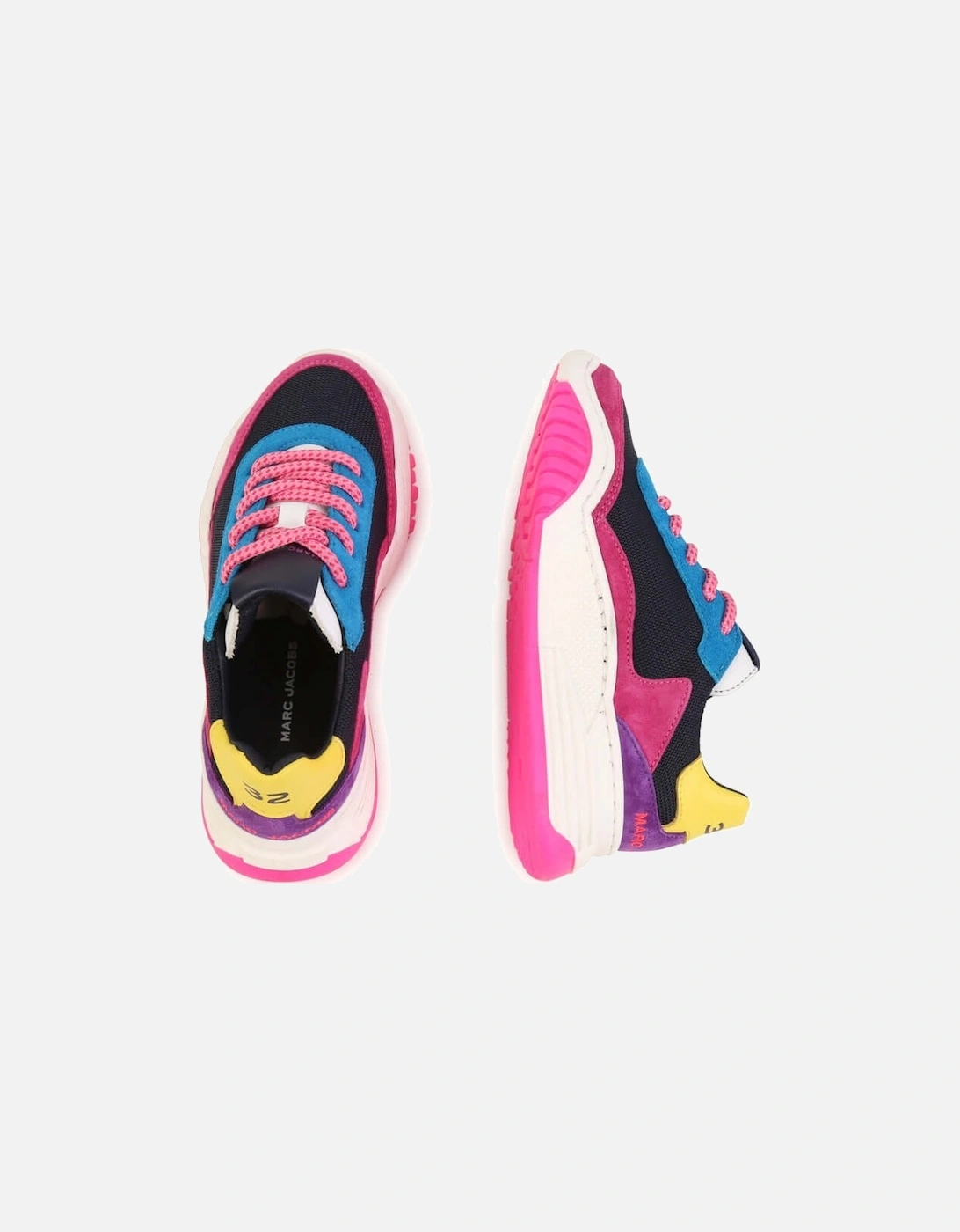 Girls Multicoloured Suede Trainers