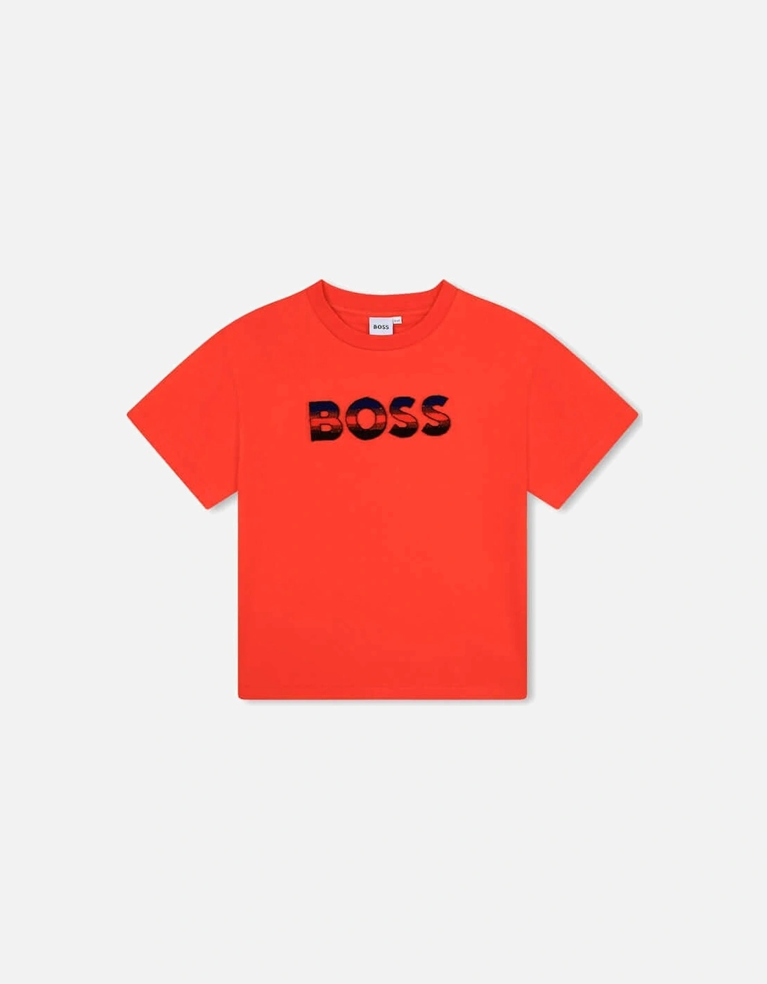 Boys Orange Logo Short Sleeve T-Shirt, 4 of 3