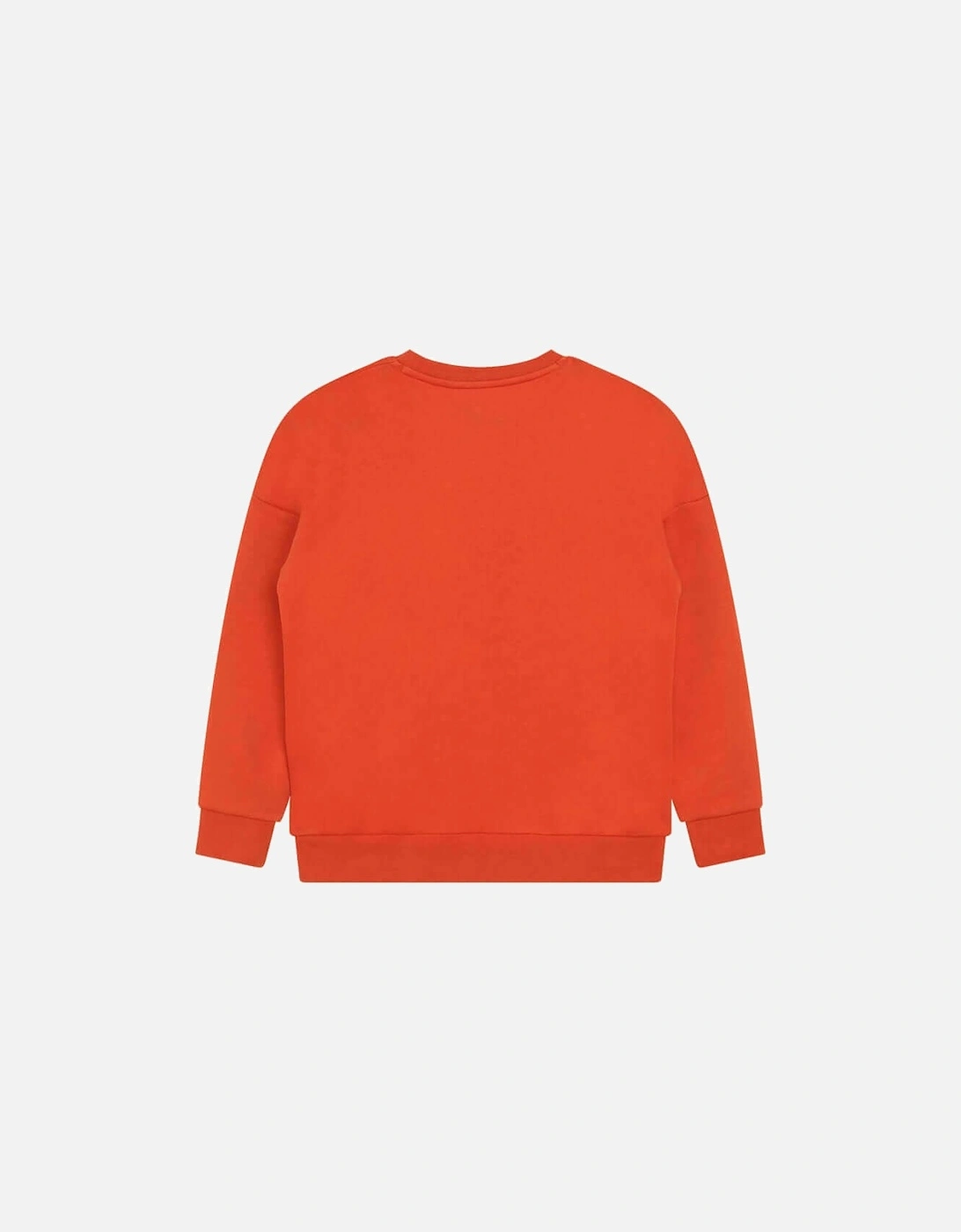 Boys Orange Side Logo Sweatshirt