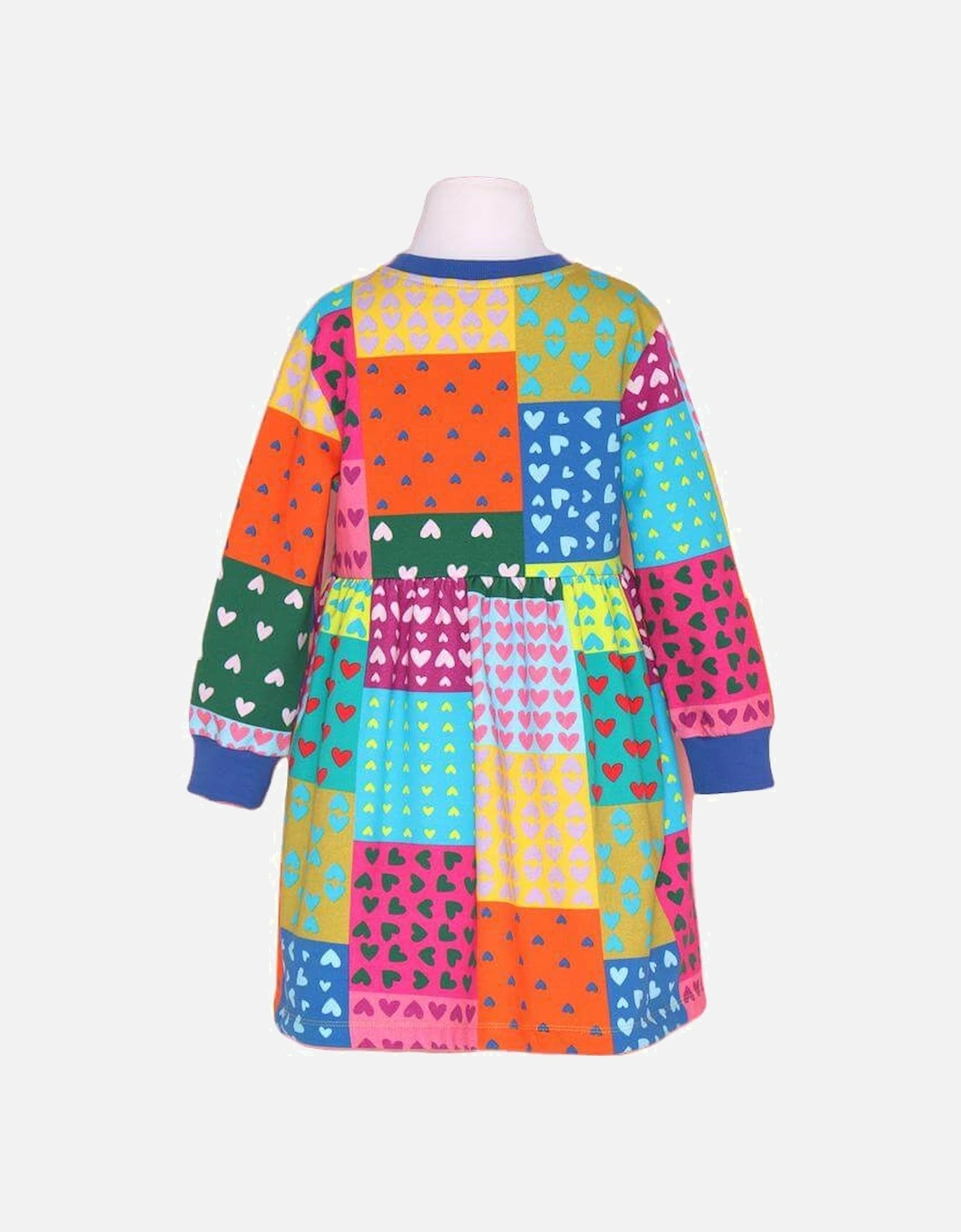 Girls Multi coloured Heart Patch Dress