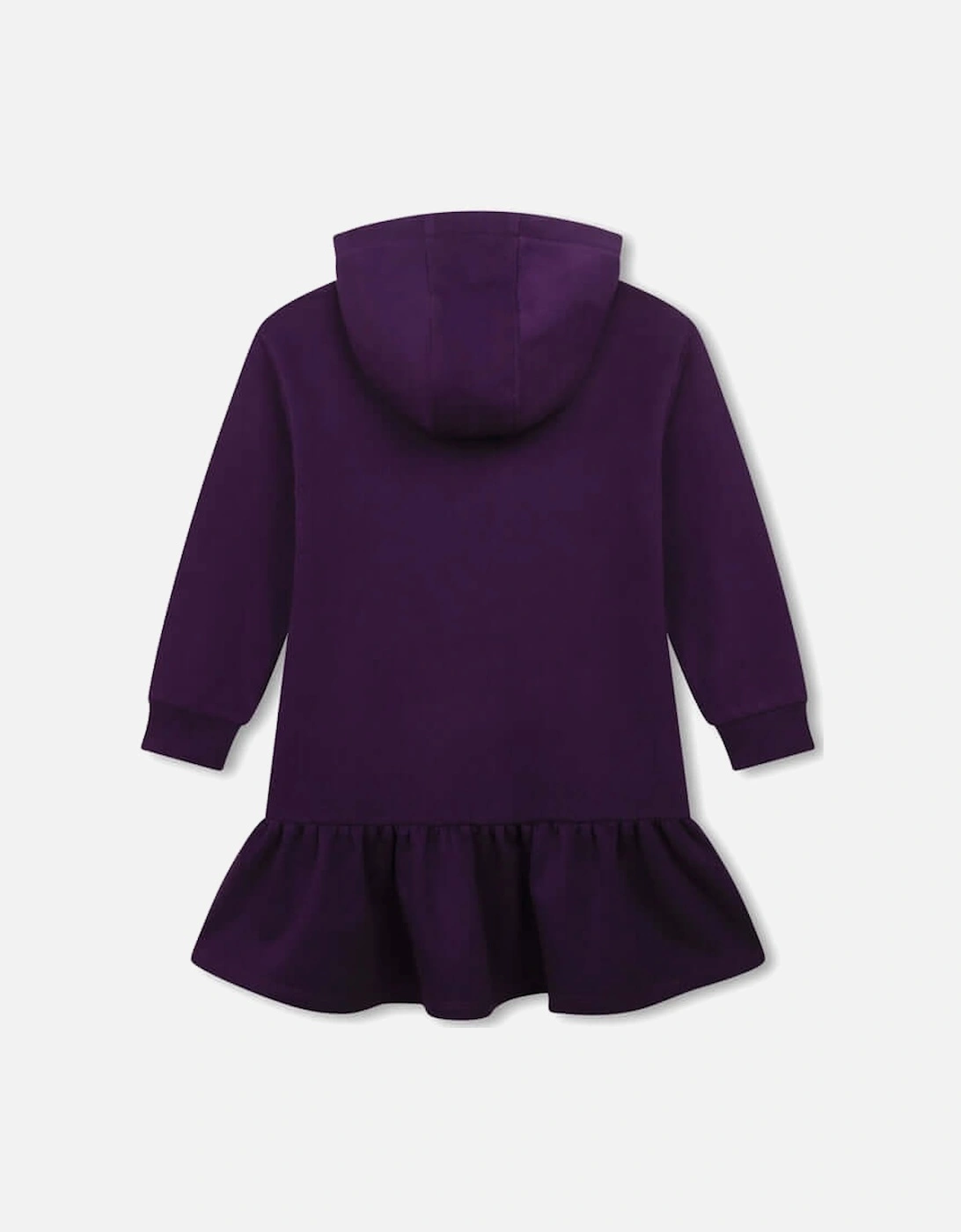 Girls Purple Hooded Bag Dress