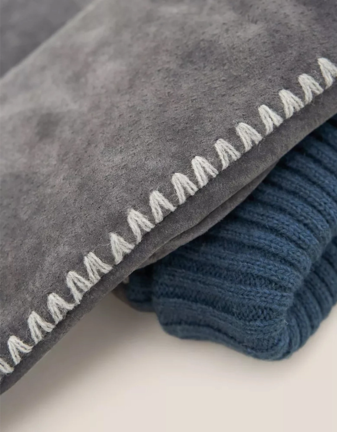 Women's Suede Mitten Mid Grey