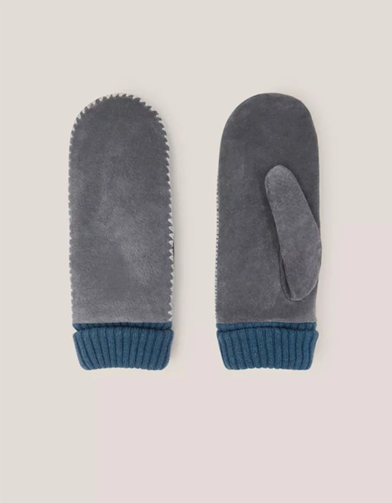 Women's Suede Mitten Mid Grey