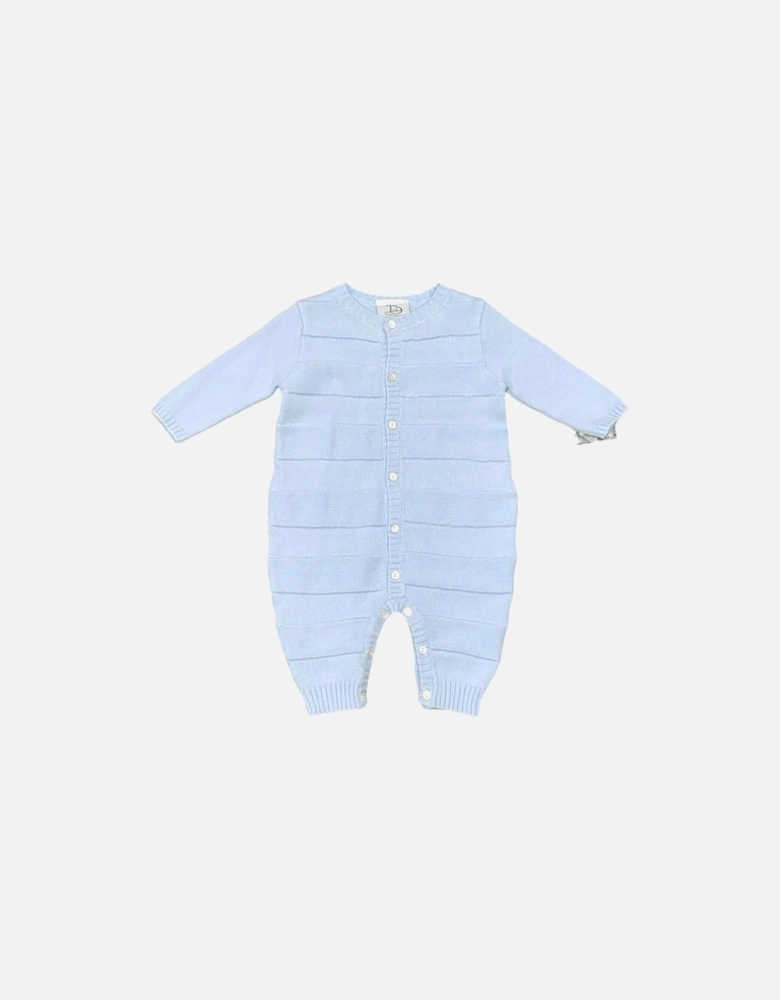 Baby Boys Blue Knitted All In One