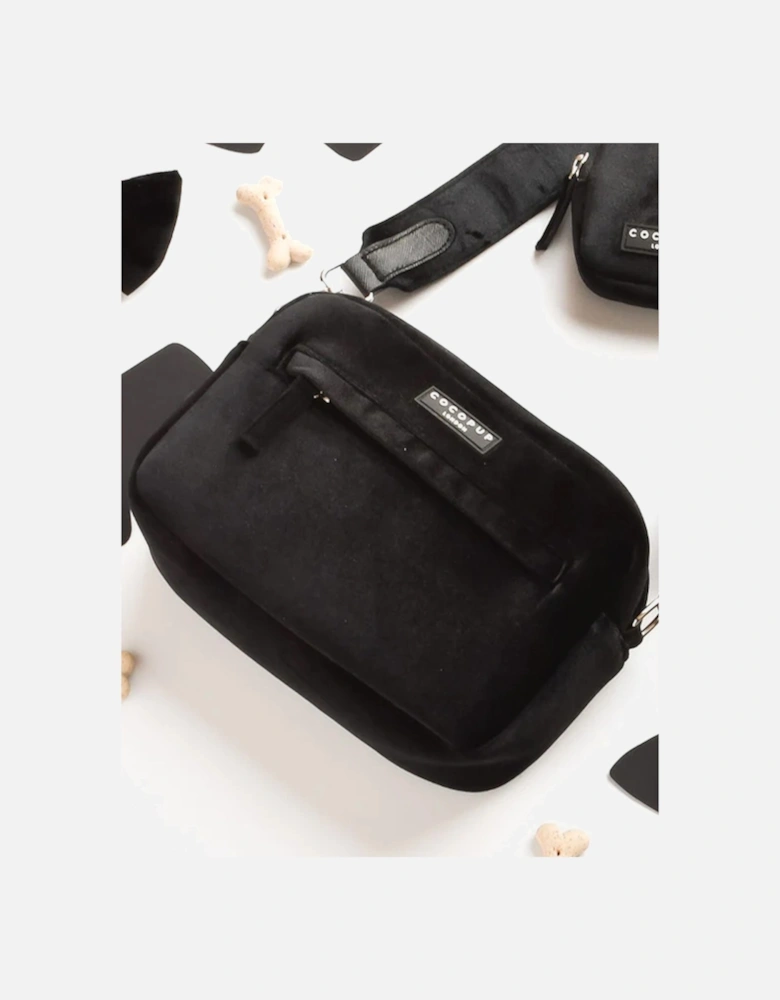 Dog Walking Bag Luxe Noir Velvet