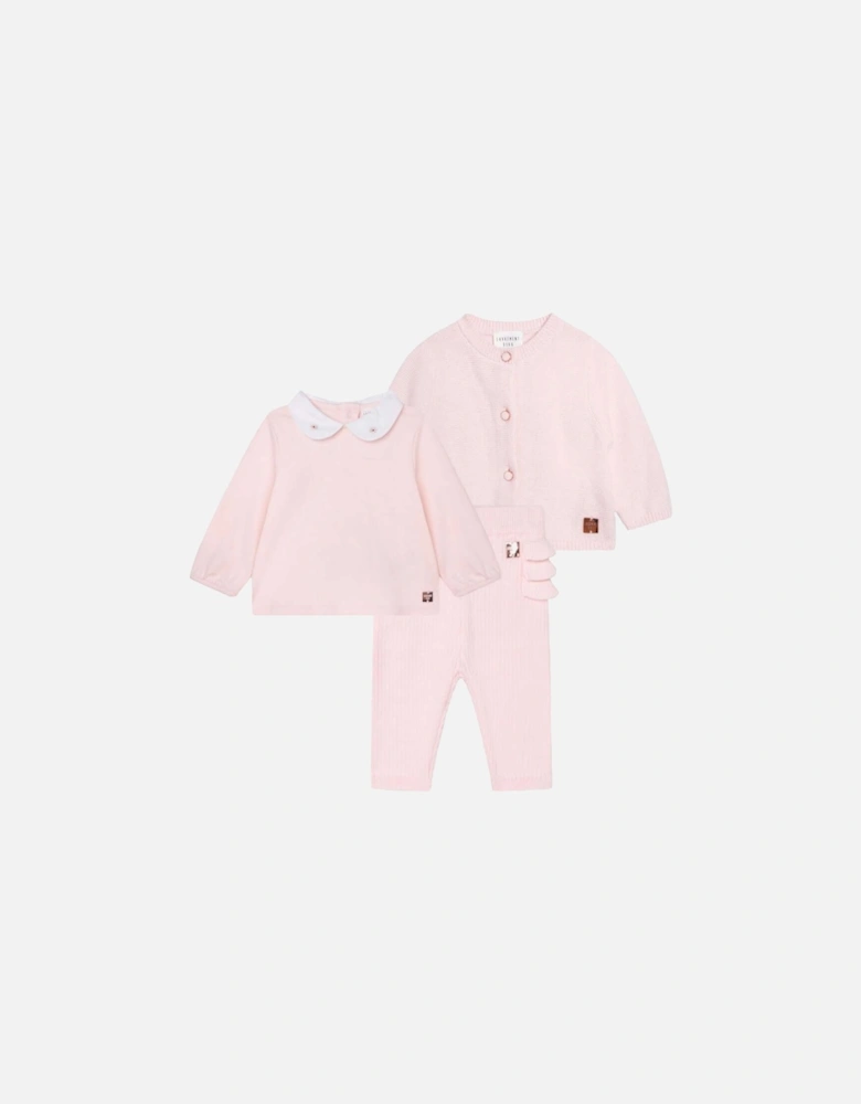 Baby Girls Pink 3 Piece Set
