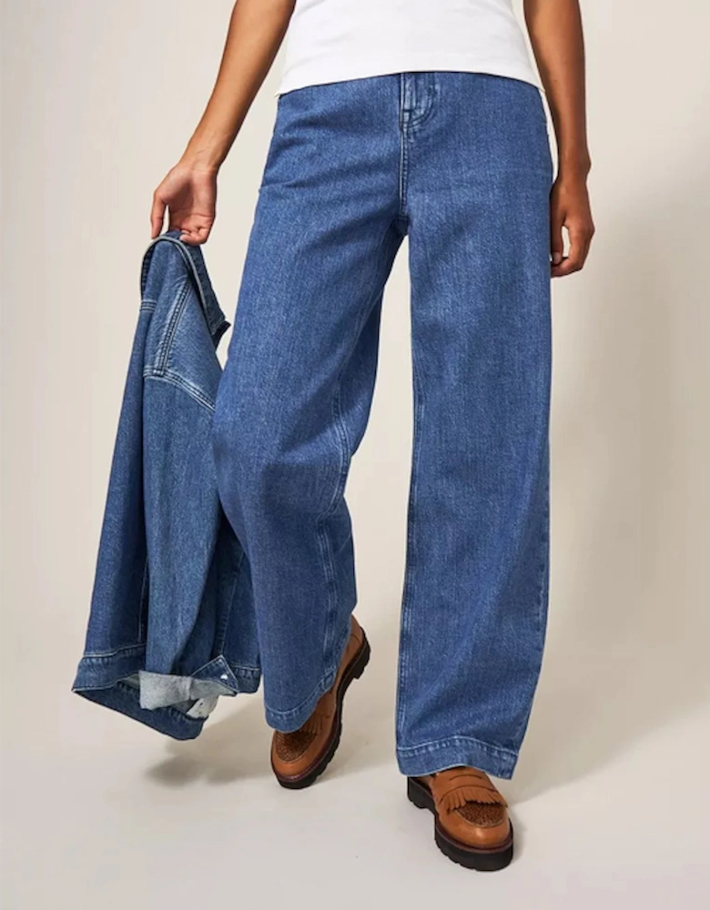 Women's Sadie Wide Leg Jean Dark Denim