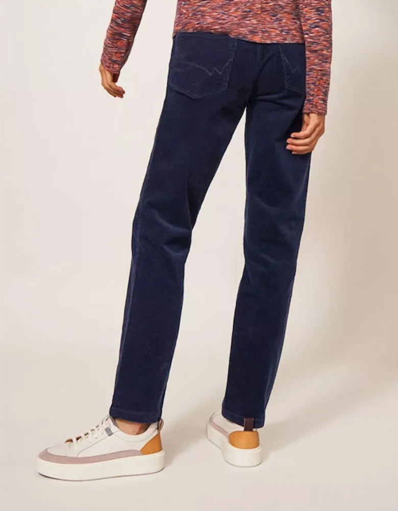 Women's Brooke Straight Cord Trouser Dark Navy