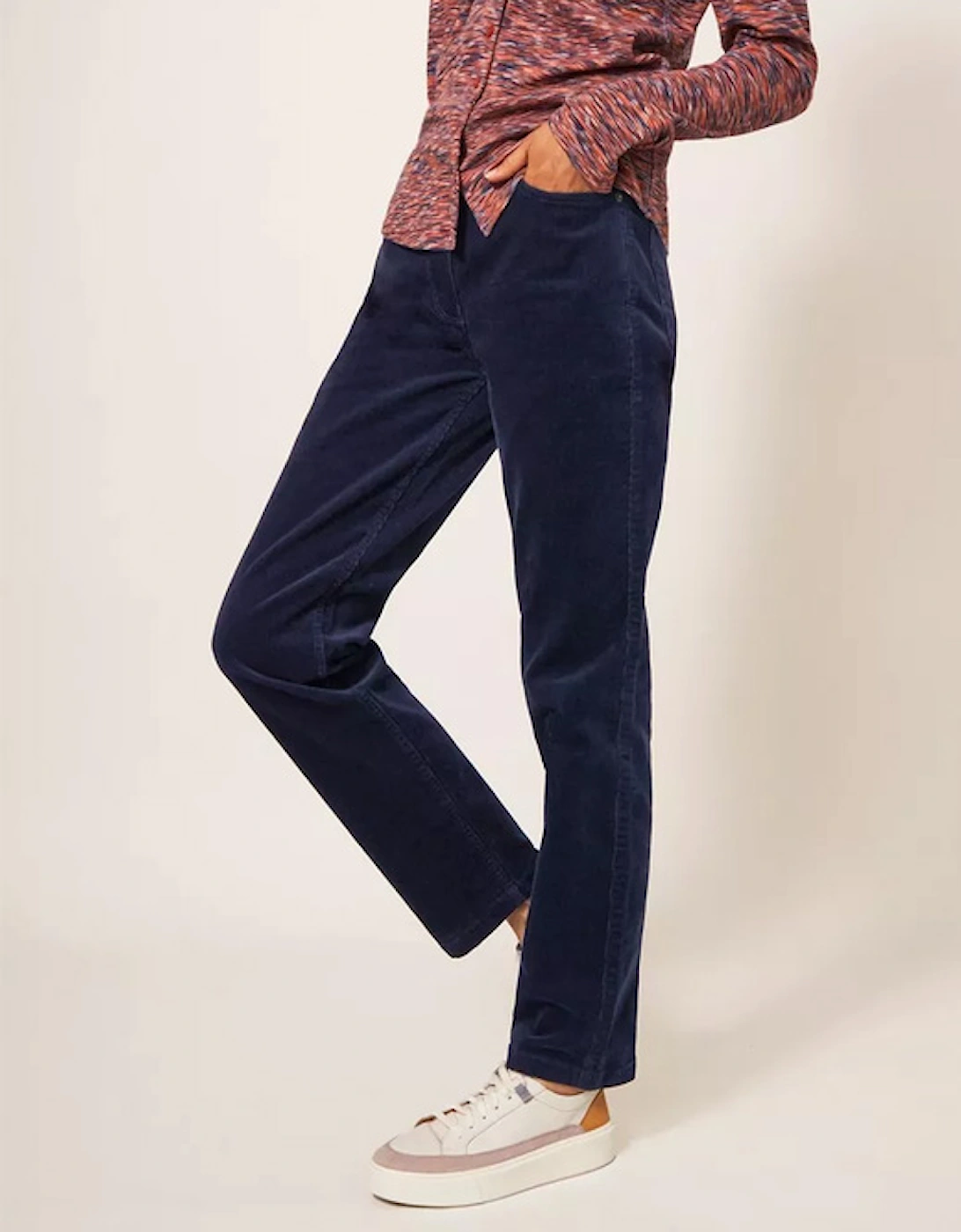 Women's Brooke Straight Cord Trouser Dark Navy