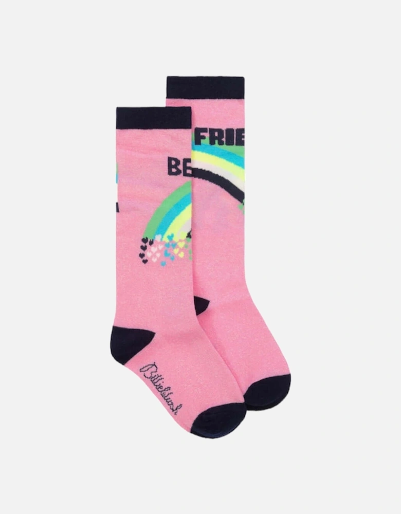 Girls Pink Socks