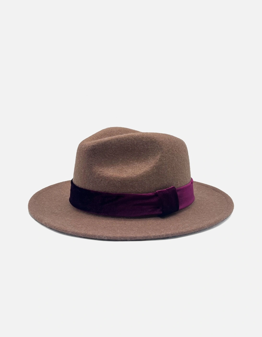 FRANKIE WOOL FEDORA-MINK