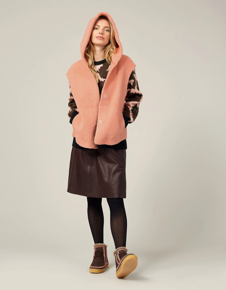 ASPEN BORG GILET CORAL