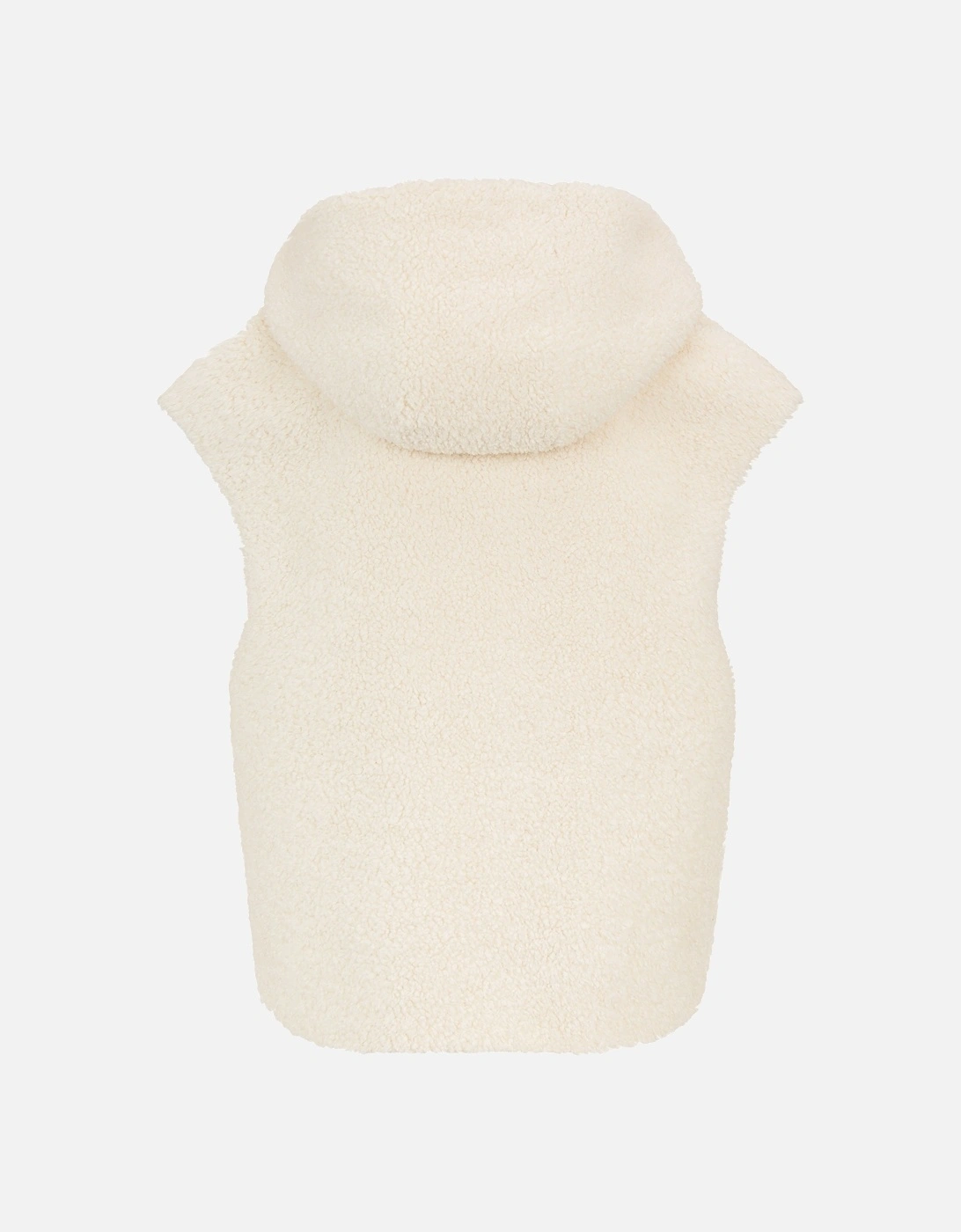 ASPEN BORG GILET-CREAM