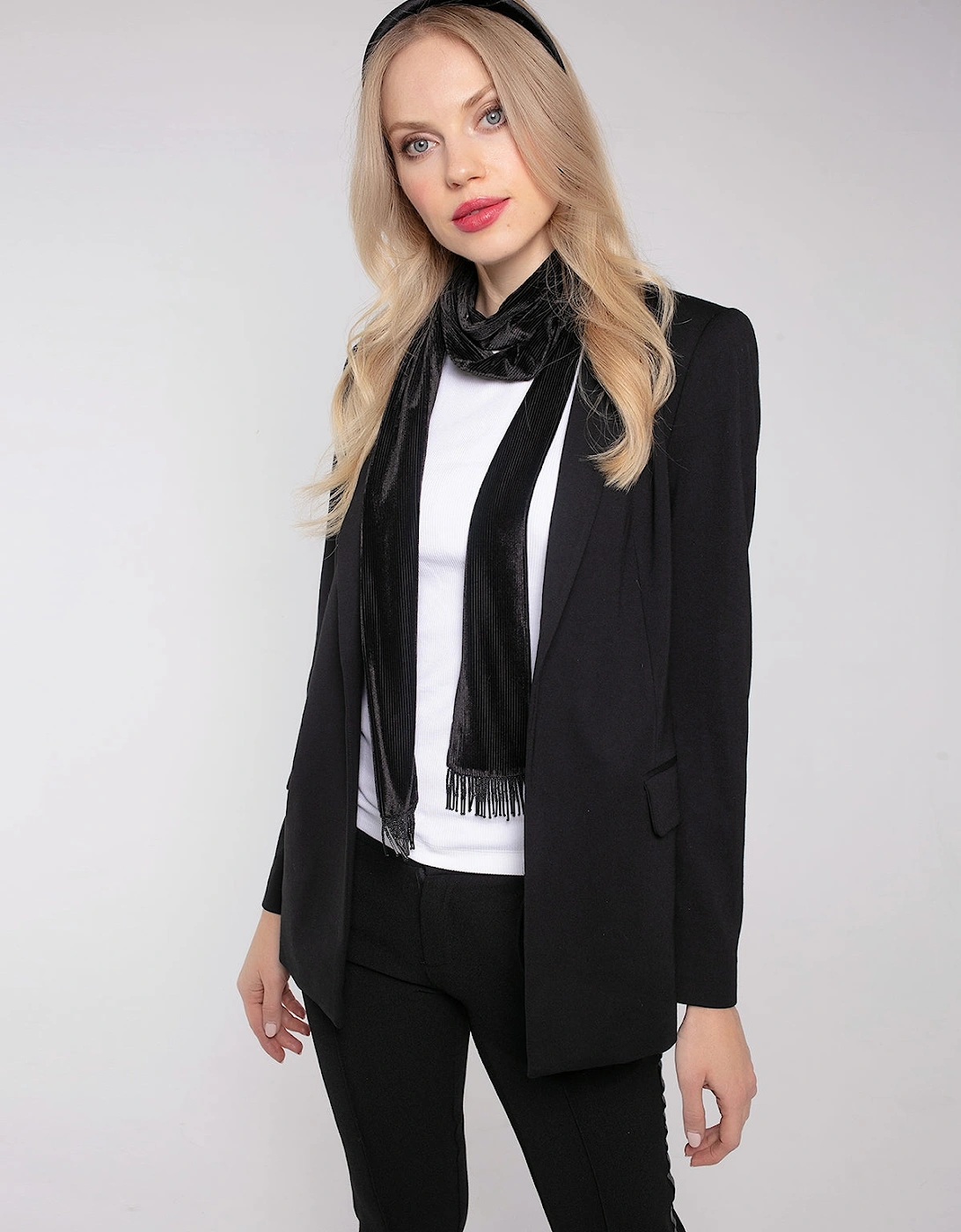 WILLOW JERSEY BLAZER WITH STAR PRINT LINING