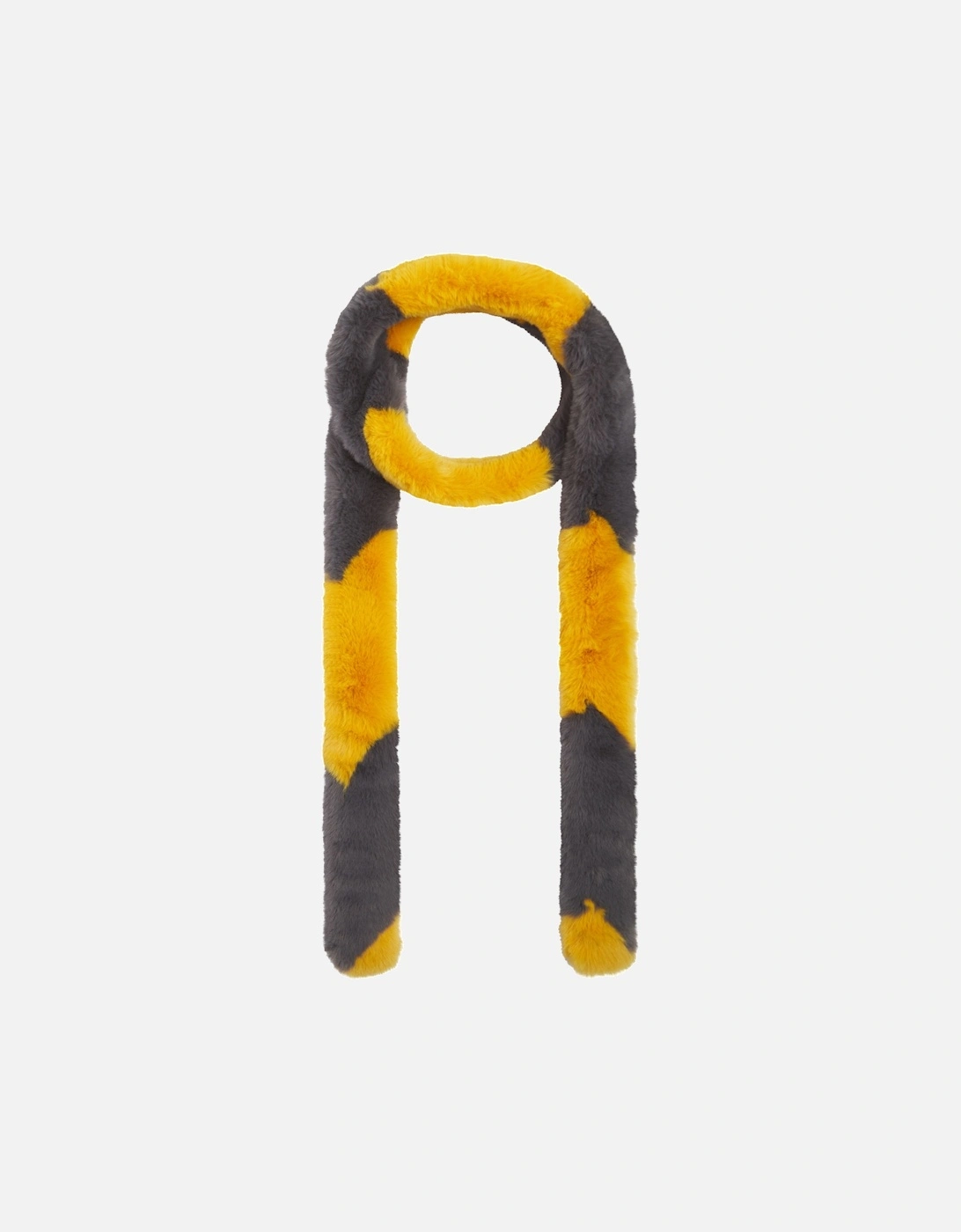 ZIGGY FAUX FUR SCARF-OCHRE