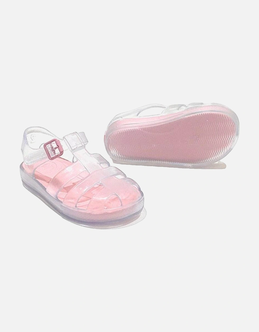 Monaco Clear Pink Jelly Sandals, 2 of 1