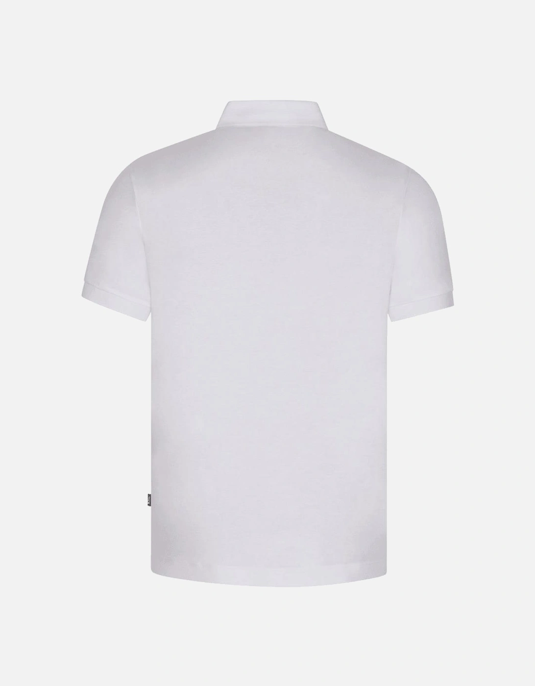 Parlay 143 Cotton Patch Logo White Polo Shirt