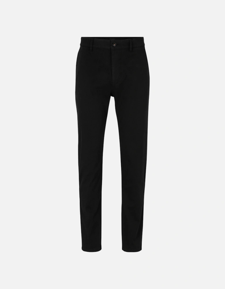 Tapered Fit Black Chino Trousers